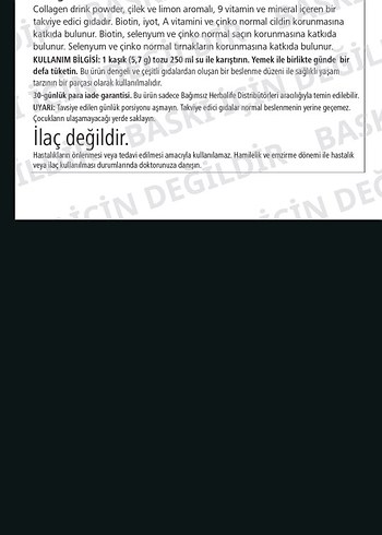 Collagen Drink Powder Çilek & Limon Aromalı - Görsel 3