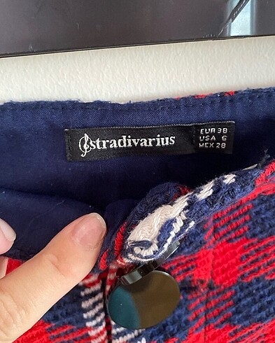 Stradivarius Kareli Etek