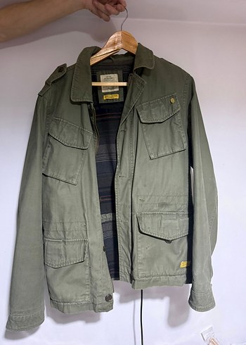 Erkek Kamuflaj Desenli Kemerli Ceket - Görsel 10