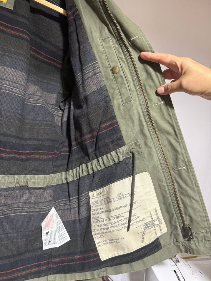 Erkek Kamuflaj Desenli Kemerli Ceket - Görsel 3