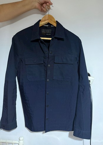 Erkek Lacivert Denim Gömlek - Görsel 2