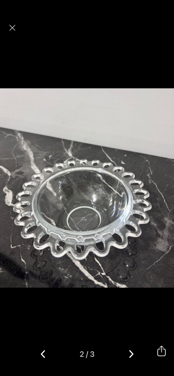 İşlemeli Desenli Cam Kapaklı Tabak - Görsel 2