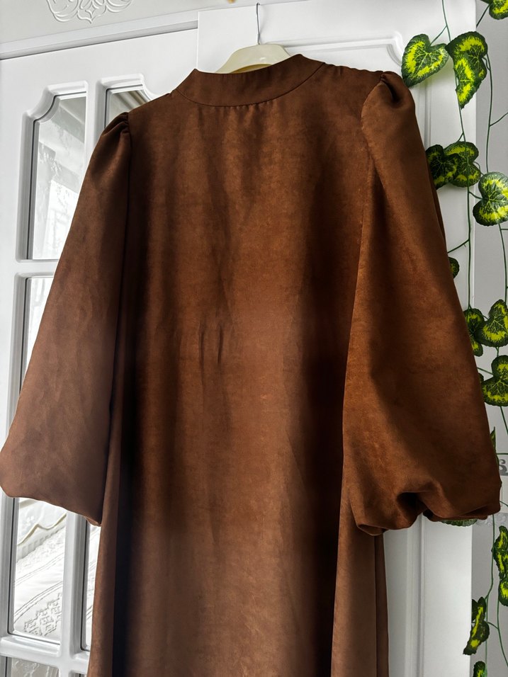 Süet elbise - Görsel 2