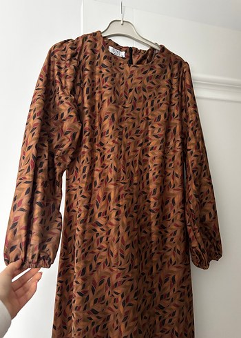 Kahverengi Bohem Uzun Elbise - Görsel 4