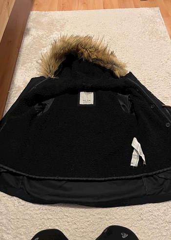 Siyah Erkek Çocuk Fermuarlı Kaban - Görsel 8