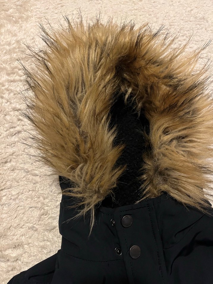 Siyah Erkek Çocuk Fermuarlı Kaban - Görsel 3