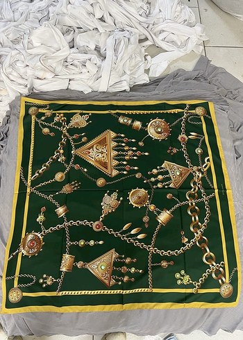 Parlak Camel Renkli Drapeli Kadın Şal - Görsel 6