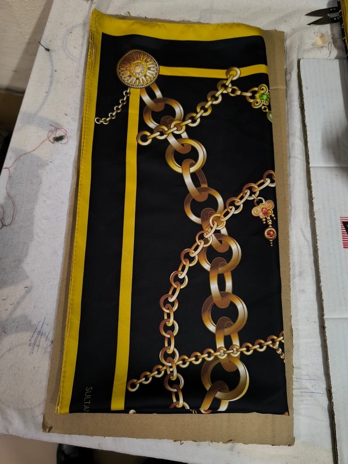 Parlak Camel Renkli Drapeli Kadın Şal - Görsel 5