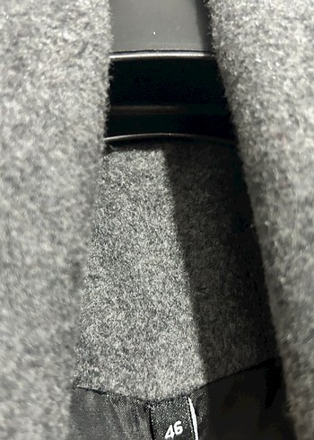 Gri Kuşaklı Uzun Kaban - Görsel 2