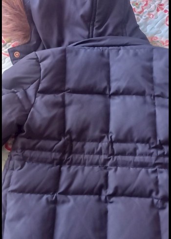 Mavi Fermuarlı kız çocuk Kışlık Mont - Görsel 3