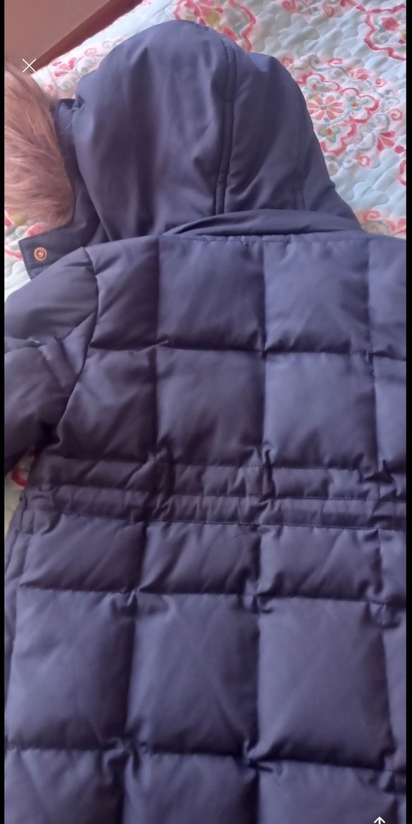 Mavi Fermuarlı kız çocuk Kışlık Mont - Görsel 3