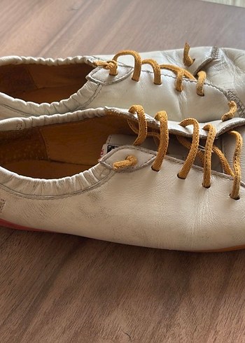 Beyaz deri camper sneaker - Görsel 4