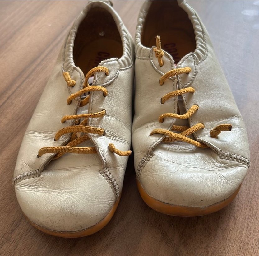 Beyaz deri camper sneaker - Görsel 3