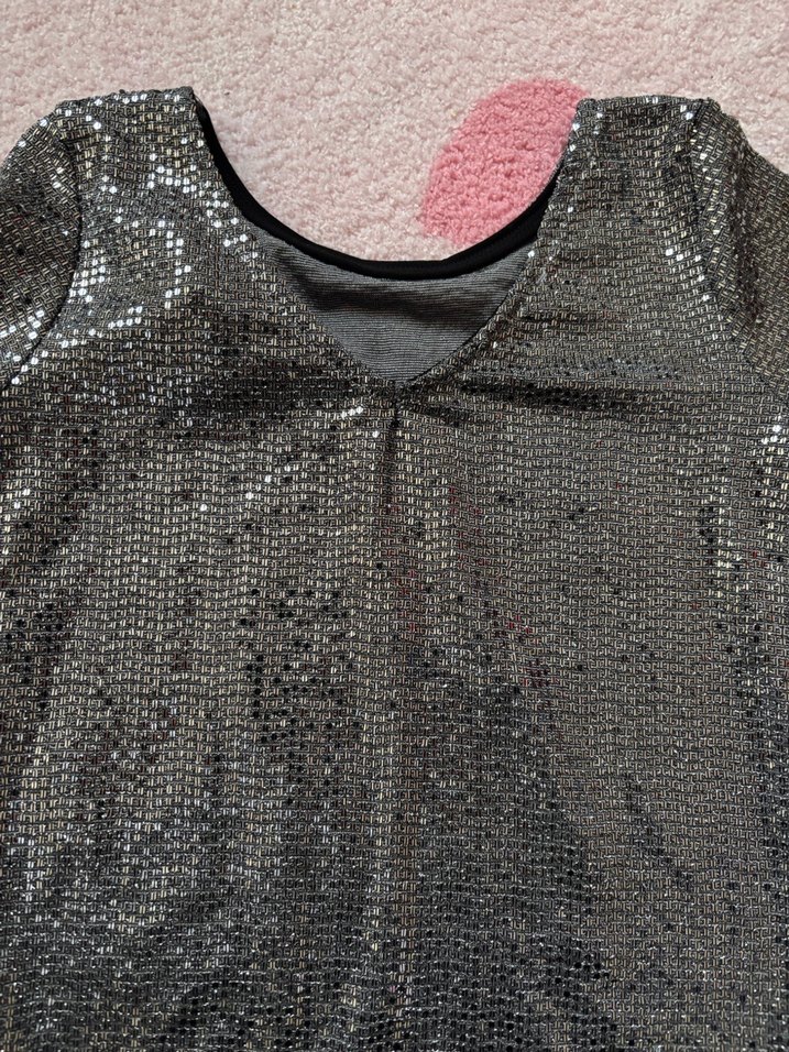 Payetli Gri Nakışlı Broş - Görsel 2