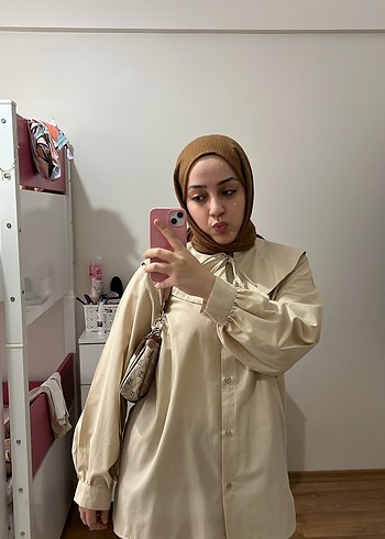 Tesettür gömlek tunik - Görsel 2