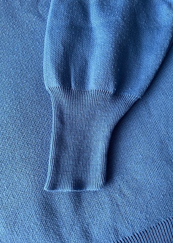 Mavi Örme Kadın Sweatshirt - Görsel 4