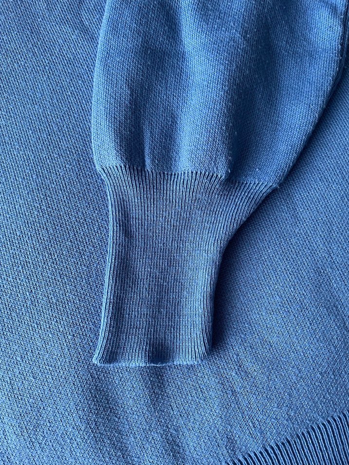 Mavi Örme Kadın Sweatshirt - Görsel 4