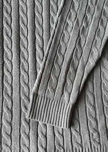 Örgü Yeşil Kadın Kazak - Görsel 3