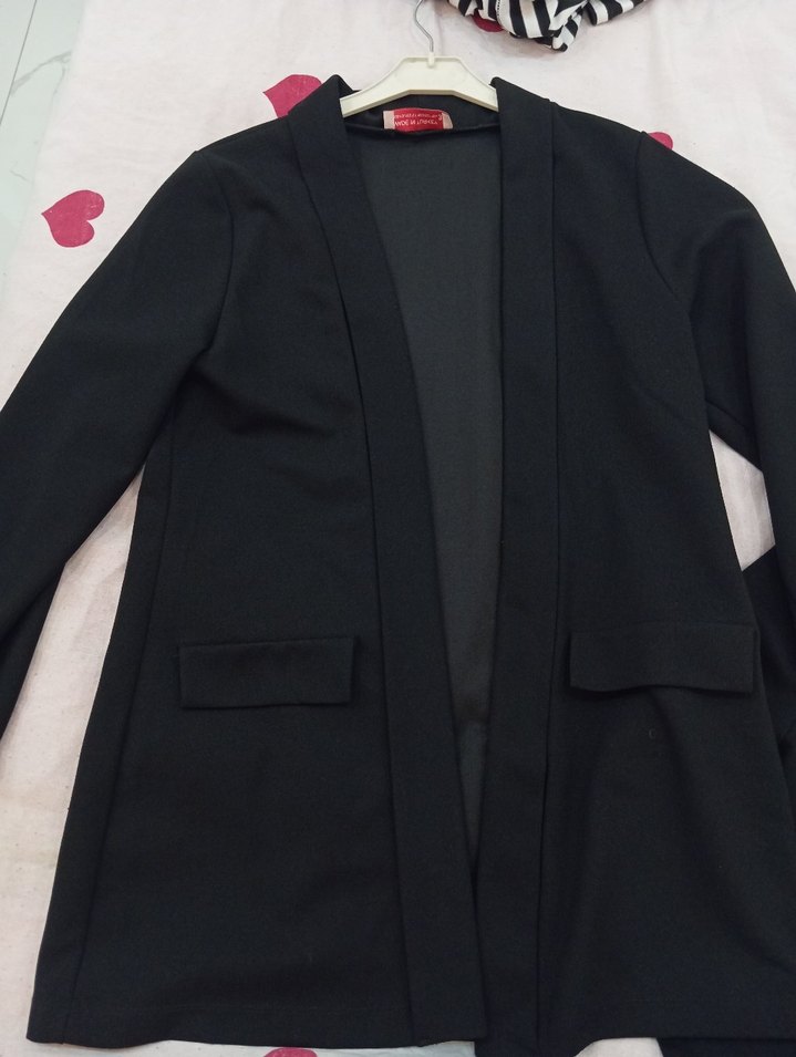 Siyah Kadın Midi Blazer Ceket yeni - Görsel 2