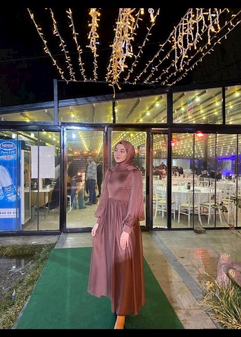 Bohem Tarzı Uzun Kollu Kadın Elbise - Görsel 2