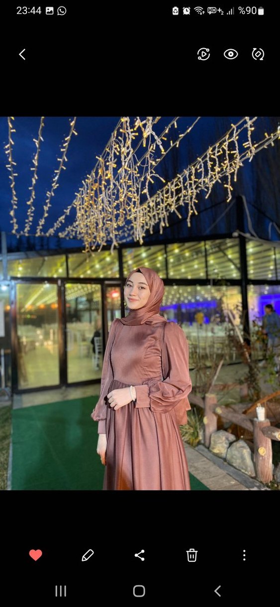 Bohem Tarzı Uzun Kollu Kadın Elbise - Görsel 3