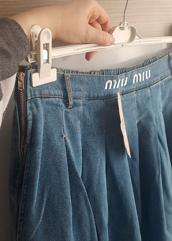 Mavi Pilili Uzun Kot Etek - Görsel 4