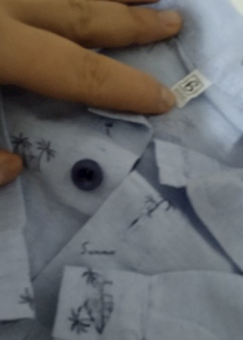 Düğmeli Mavi Erkek Bebek Kısa Kollu Body - Görsel 4