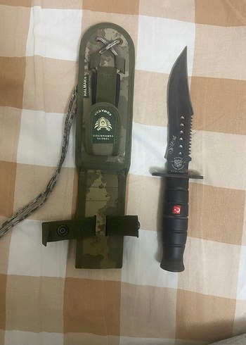 Karbon Siyah Komando Bıçağı ve Kılıfı - Görsel 2