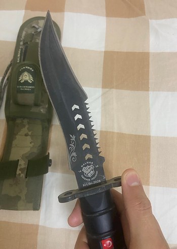 Karbon Siyah Komando Bıçağı ve Kılıfı - Görsel 3