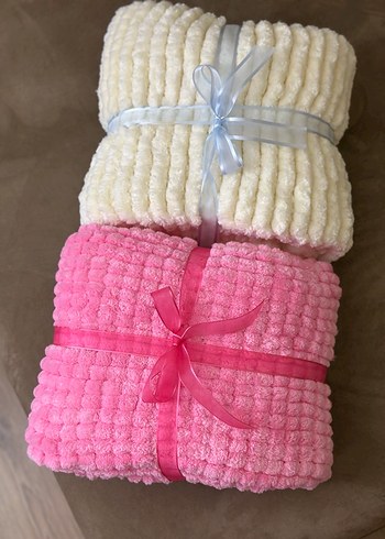 Şeker pembesi marshmallow bebek  Battaniyesi - Görsel 2