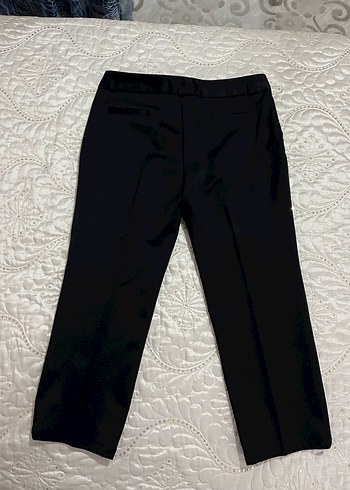 Siyah Düğmeli Kadın Kumaş Pantolon - Görsel 4