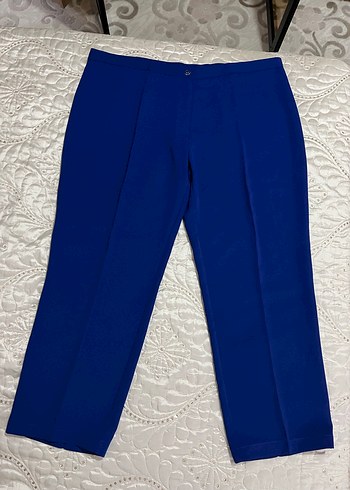 Mavi Kadın Pilili Kumaş Pantolon - Görsel 2