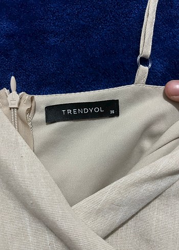 Beyaz Mini Askılı Elbise - Görsel 4