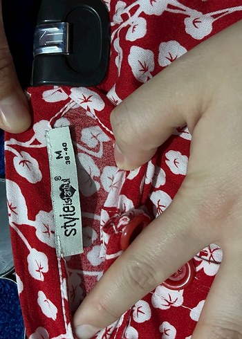 Kırmızı Fırfırlı Kadın Etek - Görsel 2