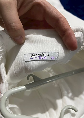 Beyaz Drapeli Uzun Straplez Elbise - Görsel 9