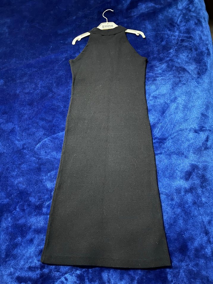 Siyah Straplez Mini Elbise - Görsel 2