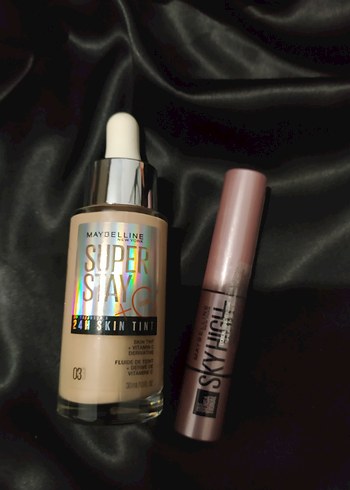 Maybelline serum fondöten ve sky high tester - Görsel 2
