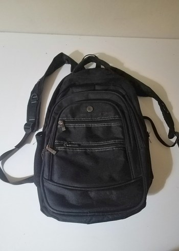 Siyah Fermuarlı Erkek Sırt Çantası - Görsel 2