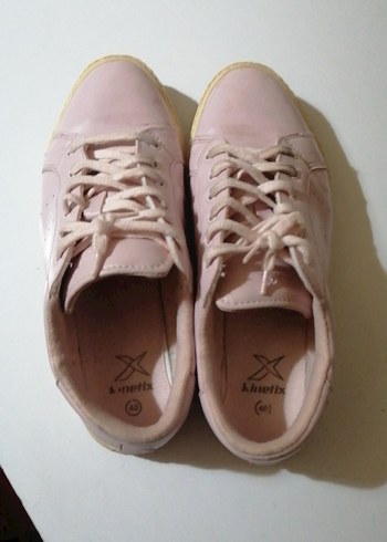 Pembe Stiletto Topuklu Kadın Spor Ayakkabı - Görsel 2