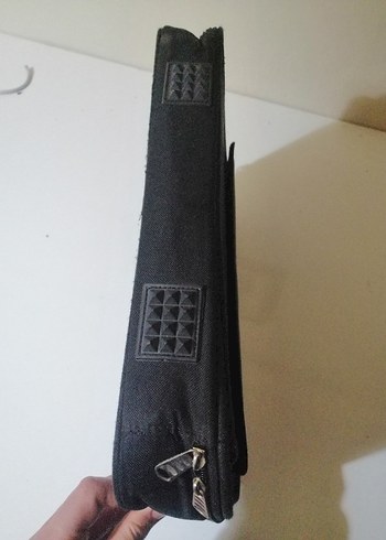 Siyah Süet Fermuarlı - Laptop Çantası - Görsel 3