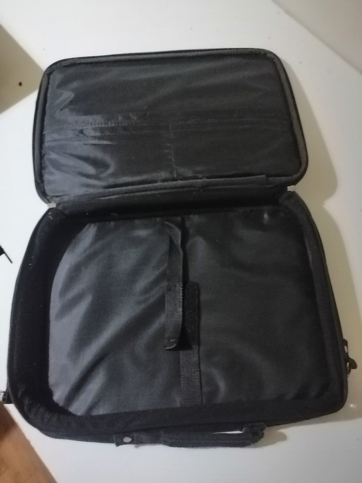 Siyah Süet Fermuarlı - Laptop Çantası - Görsel 4