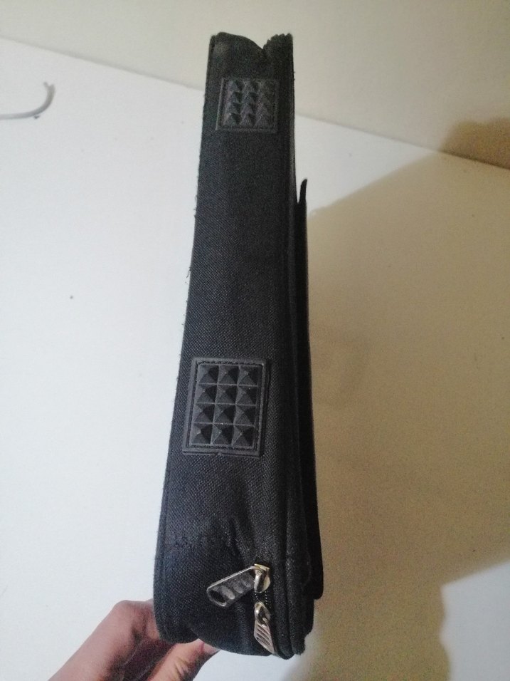 Siyah Süet Fermuarlı - Laptop Çantası - Görsel 3