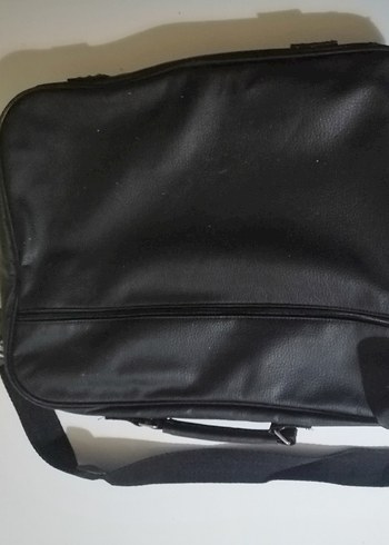 Siyah Deri Laptop Çantası - Görsel 2