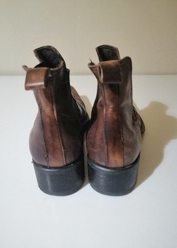 Kahverengi deri İtalyan Vero Cuoio 
Vintage Orj - Görsel 4