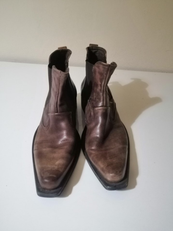 Kahverengi deri İtalyan Vero Cuoio 
Vintage Orj - Görsel 3