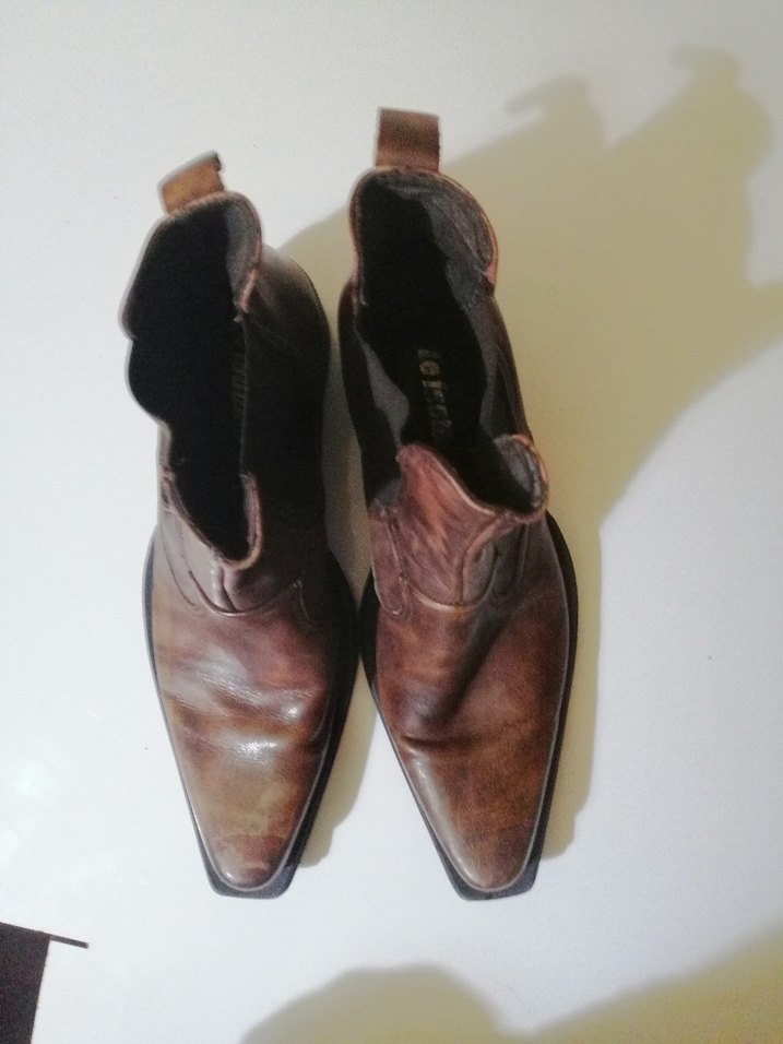 Kahverengi deri İtalyan Vero Cuoio 
Vintage Orj - Görsel 5