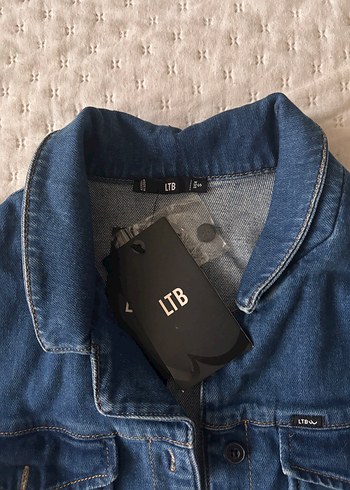 Kadın Mavi Denim Kısa Tulum - Görsel 3