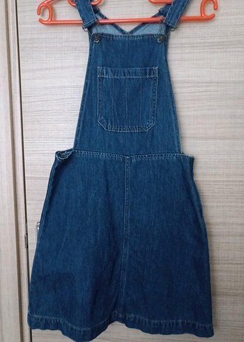 Mavi Denim Midi Kadın Salopet Elbise - Görsel 2