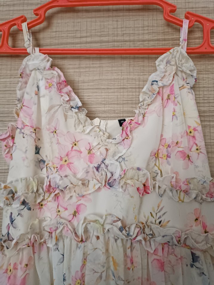 Kadın Bej Bohem Uzun Elbise - Görsel 3