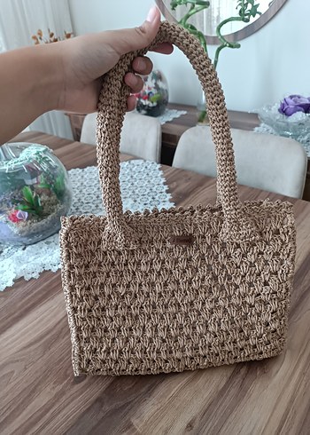 Bej El Örgüsü Kadın Çanta - Görsel 2